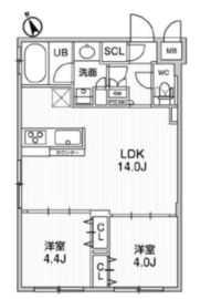 ルネサンスコート桜新町 501 間取り図