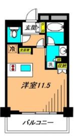 グローリオ東新宿 12階 間取り図