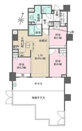 ザ・パークハウス池之端 1階 間取り図