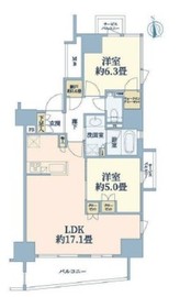 リビオ神楽坂 9階 間取り図