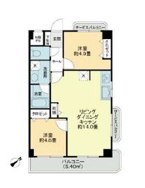 秀和田町レジデンス 8階 間取り図