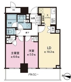 パークタワー西新宿 803 間取り図