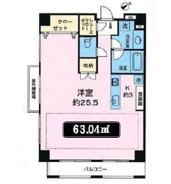 ピアース虎ノ門 4階 間取り図