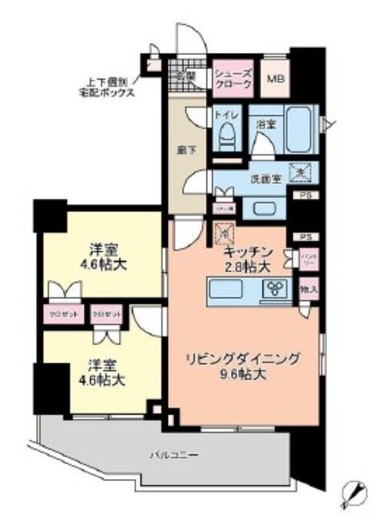 ルジェンテ小石川播磨坂 3階 間取り図
