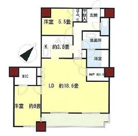 ザ・東京タワーズ ミッドタワー 56階 間取り図