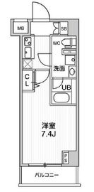 GENOVIA阪東橋skygarden (ジェノヴィア阪東橋スカイガーデン) 3階 間取り図