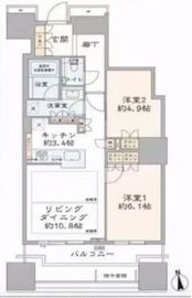 富久クロスコンフォートタワー(Tomihisa Cross)  6階 間取り図