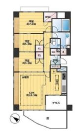 グローリオ蘆花公園 1階 間取り図