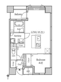 FinS tower 櫻 805 間取り図