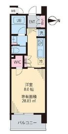 ビイルーム武蔵小杉 (beRoom 武蔵小杉) 605 間取り図