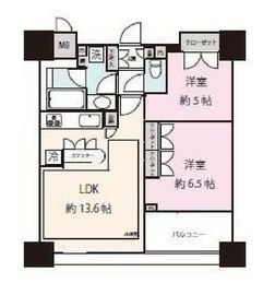リーデンススクエア桜木町 5階 間取り図