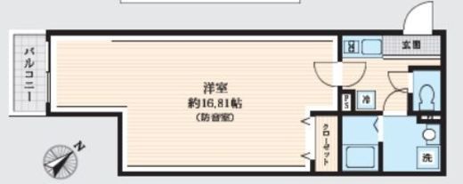 (仮)サウンドフリー東池袋 703 間取り図