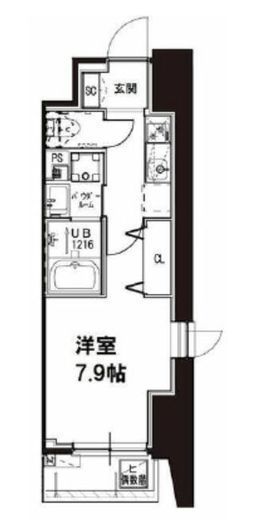 メゾンドアーク南大井 509 間取り図