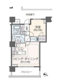リーフィアタワー海老名ブリスコート 4階 間取り図