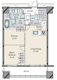 WORLD TOWER RESIDENCE 37階 間取り図