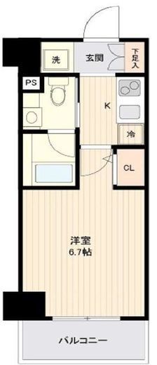 ブライズ恵比寿 3階 間取り図