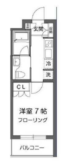 ガーデン用賀 2階 間取り図