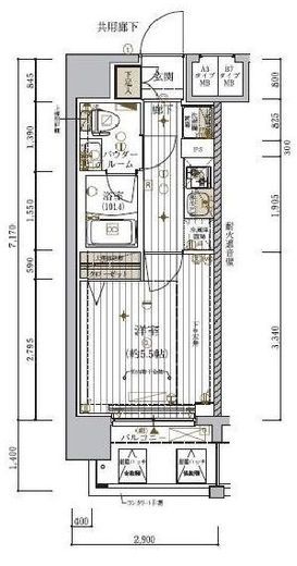 メインステージ東神奈川 10階 間取り図