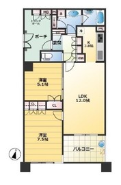 グランリビオマークスヒル 7階 間取り図