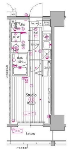 ガーラ・グランディ川崎榎町 3階 間取り図