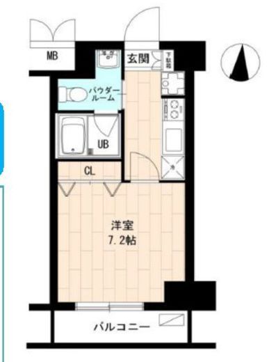 エースハイツ森下 2階 間取り図