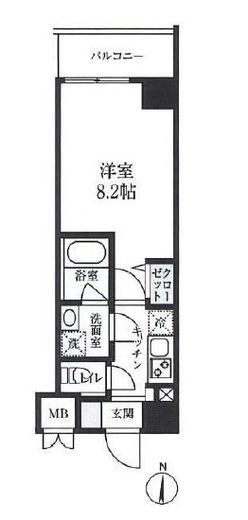S-RESIDENCE押上パークサイド (エスレジデンス押上パークサイド) 306 間取り図