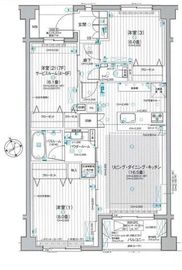パレステージ山手石川町 7階 間取り図
