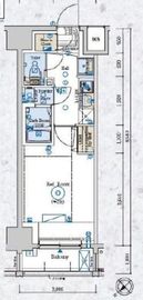 エステムコート横濱反町 3階 間取り図
