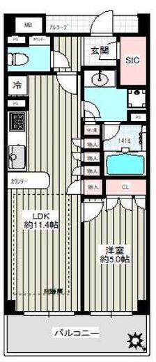 小石川ザ・レジデンスイーストスクエア 3階 間取り図