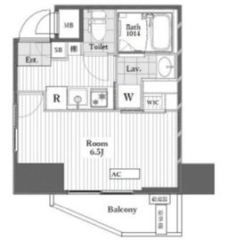 グランド・ガーラ渋谷 3階 間取り図