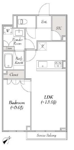 LUMIEC un UEHARA (ルミークアン上原) 204 間取り図