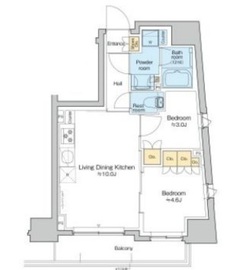 プラウドフラット日本橋大伝馬町 503 間取り図