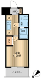 エコロジー潮見レジデンス 308 間取り図