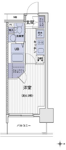 エスティメゾン大島 525 間取り図