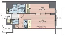 プレジオ西新井 404 間取り図