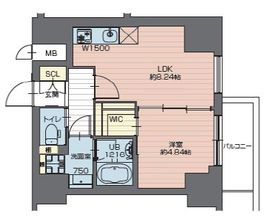 プレジオ西新井 1405 間取り図