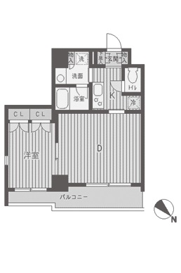 パークフラッツ渋谷代官山 601 間取り図