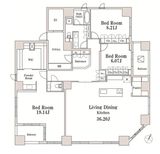 LaSante一番町 1401 間取り図