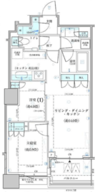 パークタワー勝どきミッド/サウス S941 間取り図