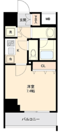 リテラス大島 1201 間取り図