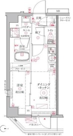 クレイシアIDZ二子新地 201 間取り図