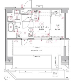 クレイシアIDZ二子新地 701 間取り図