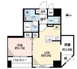 プレサンス本駒込アカデミア 11階 間取り図
