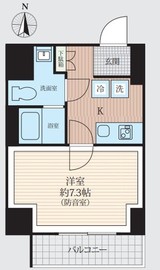 WHARF bo-on 住吉 201 間取り図