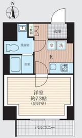 WHARF bo-on 住吉 801 間取り図