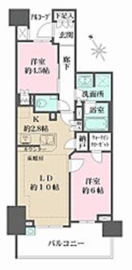 ザ・パークハウス上北沢 4階 間取り図