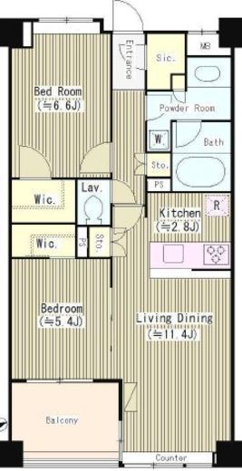 グロリアスアベニュー上北沢 102 間取り図