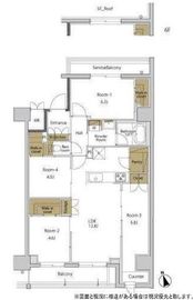 RJRプレシア大森北 707 間取り図