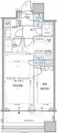 パークタワー勝どきミッド/サウス 8階 間取り図