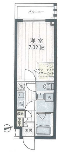 アプリーレ宮崎台2 215 間取り図